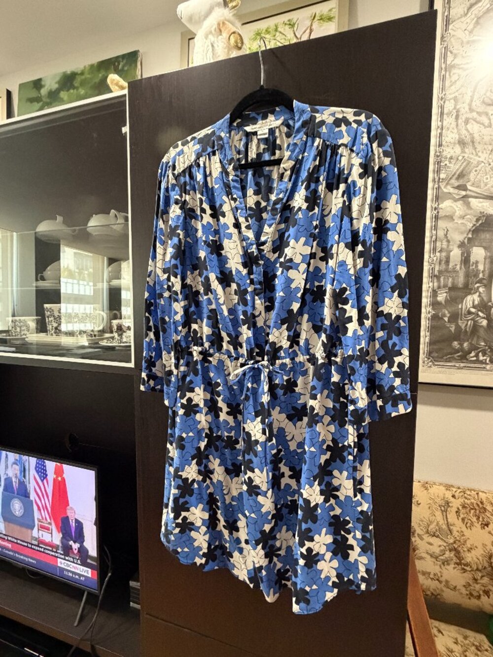DIANE VON FURSTENBERG SILK DAY DRESS